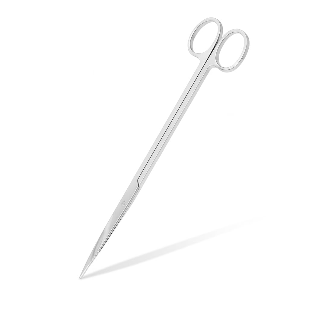 Mandala Crafts Stainless Steel 12" Curved Aquarium Scissors for Fish Tanks