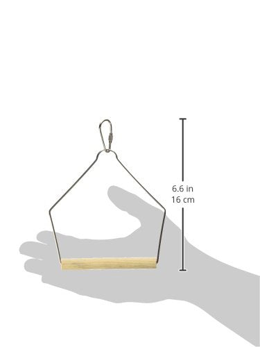 Prevue Pet Products BPV388 Natural Wood Birdie Basics Birch/Wire Swing, 4 by 5-Inch