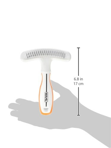 Wahl 2-in-1 Combination Double Row Pet Rake with Hair Shedding Blade