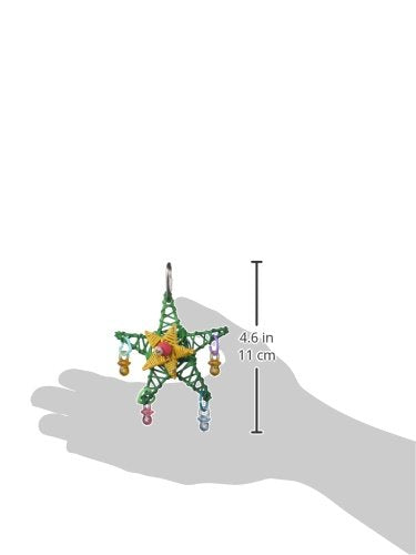 Super Bird Creations SB586 X-mas Star Bird Toy, Small Bird Size, 4.5" x 3"