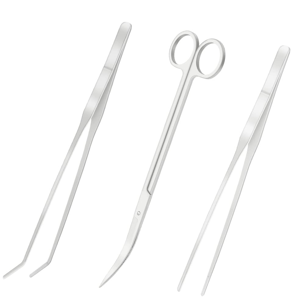 LILYS PET Stainless Steel Aquarium Tank Aquatic Plant Tools Sets (5 in 1)