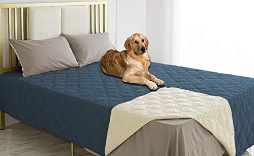 Ameritex Waterproof Dog Bed Cover Pet Blanket with Anti-Slip Back for Furniture Bed Couch Sofa — 82x102 Inch (Pack of 1)