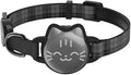 AirTag Cat Collar Breakaway, Reflective Cat Collar Compatible with Apple AirTag 1st & 2nd Gen, Hidden Holder with Bell, Lightweight Water-Resistant Strap for Cats, AirTag Not Included