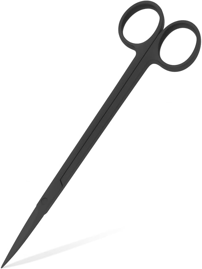 Mandala Crafts Stainless Steel 12" Curved Aquarium Scissors for Fish Tanks