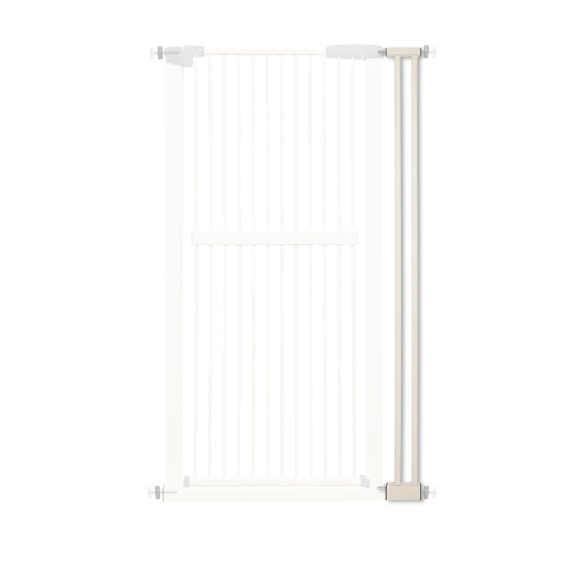 Lumizone 61.02" Extra Tall Pet Gate Extension Kit 4.13" Wide Cream