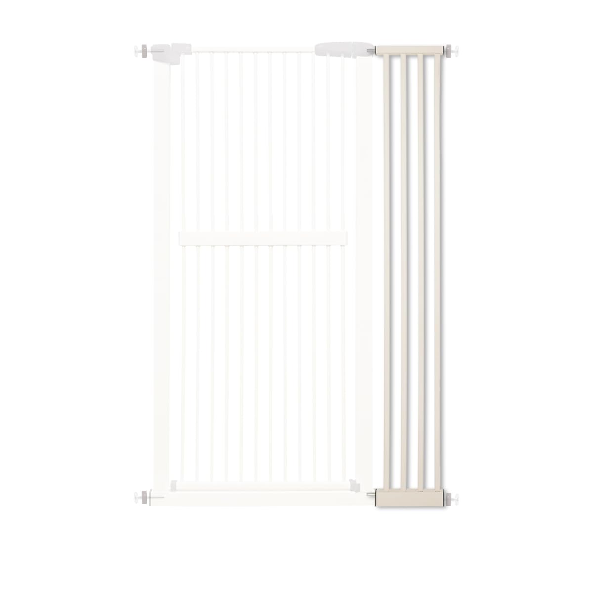 Lumizone 61.02" Extra Tall Pet Gate Extension Kit 8.27" Wide Cream