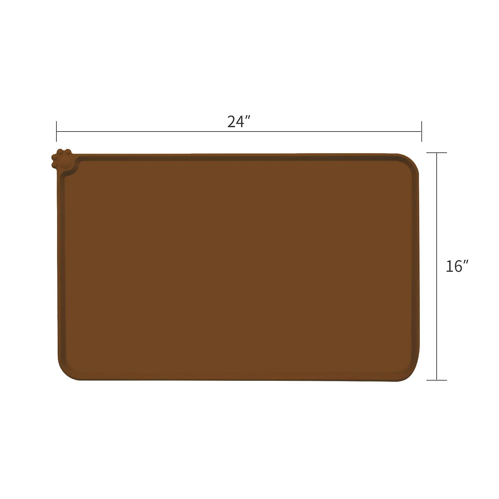 AUDWUD Waterproof Silicone Pet Feeding Mats,Anti Slip Dog Food Bowl Pad