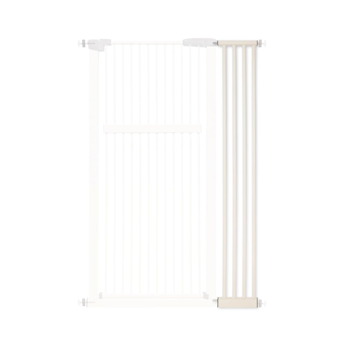 Lumizone 55.12" Extra Tall Pet Gate Extension Kit 8.27" Wide Cream