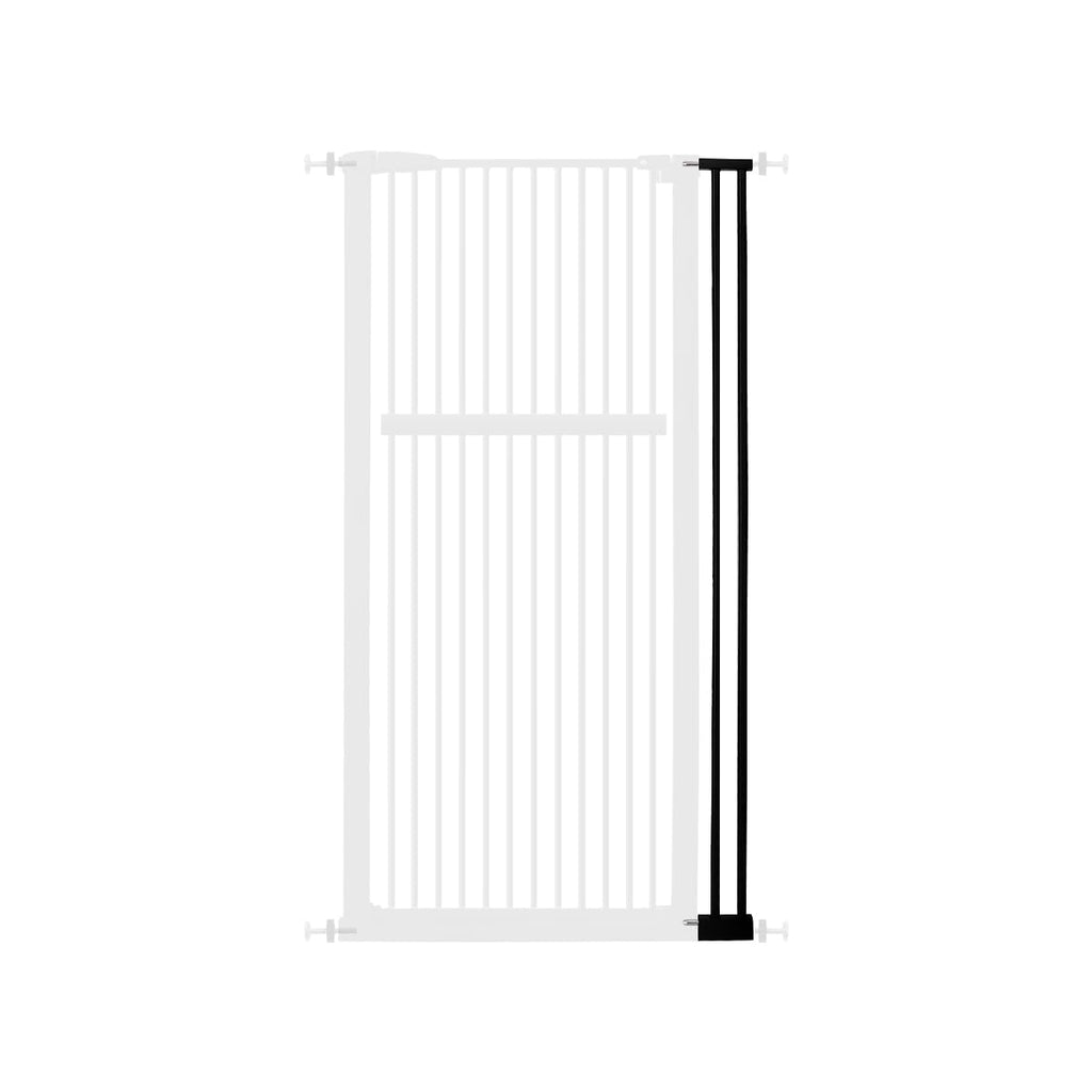 Lumizone 55.12" Extra Tall Pet Gate Extension Kit 4.13" Wide Black