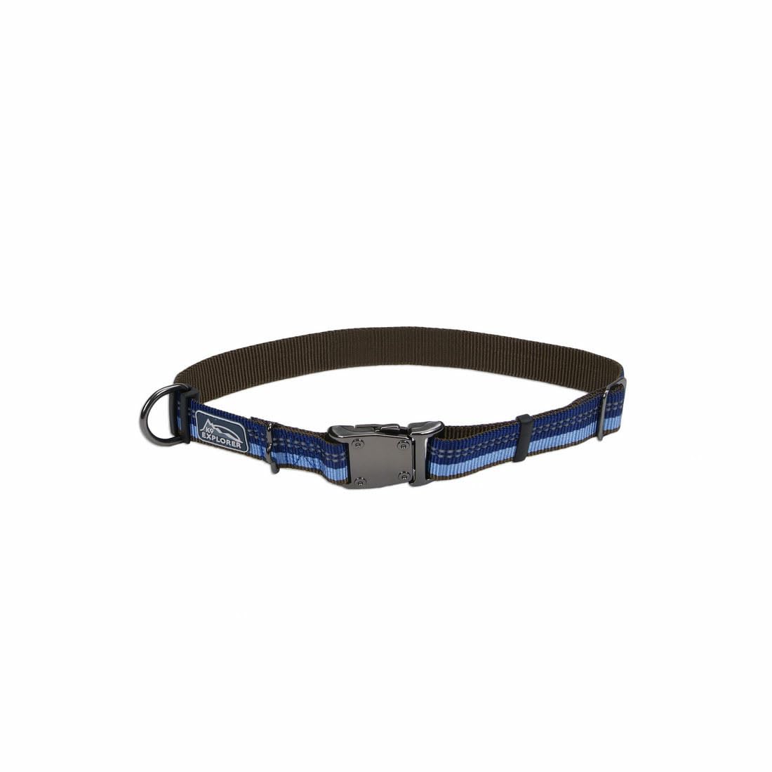 Coastal Pet K9 Explorer Reflective Adjustable Dog Collar - Comfortable Collar for the Outdoors - Durable, Lightweight Accessory with Side-Release Buckle - Rosebud, 5/8" x 10-14"