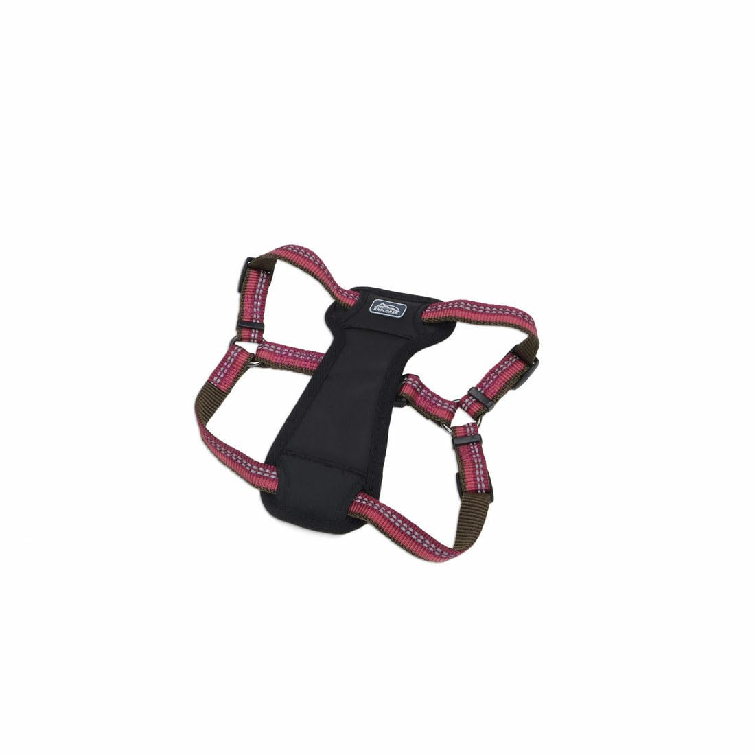 Coastal Pet K9 Explorer Reflective Adjustable Padded Dog Harness - Plush Chest Pad for Comfort - No-Pull Dog Harness for Small and Large Dogs - Berry - 5/8" x 12"-18", X-Small