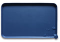 Hoki Found X-Large Silicone Pet Food Mats - Non Slip Dog Cat Bowl Placemats - Waterproof Dog Cat Food Mats - Suitable for Carpet - Indigo Ink