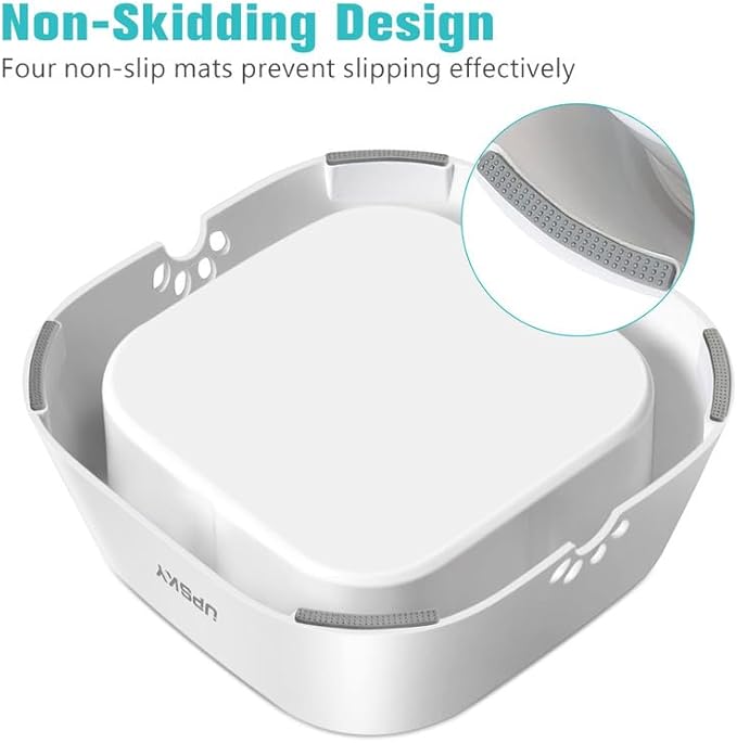 UPSKY 35oz No-Spill Pet Water Bowl, Slow Water Feeder for Dogs and Cats