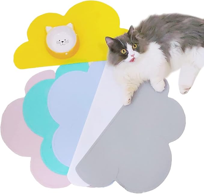 Love Dream Silicone Pet Feeding Food Mat Dog Cat Placemat with Raised Edge