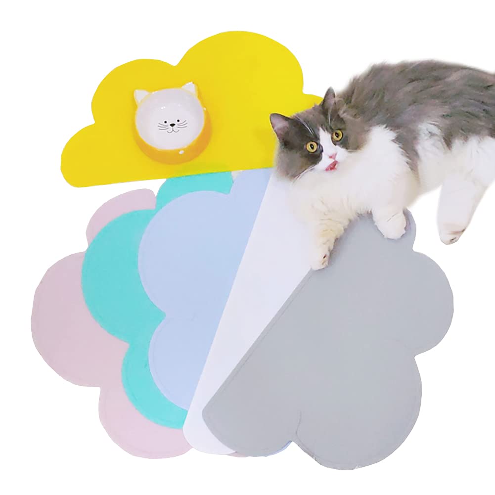 Love Dream Silicone Pet Feeding Food Mat Dog Cat Placemat with Raised Edge