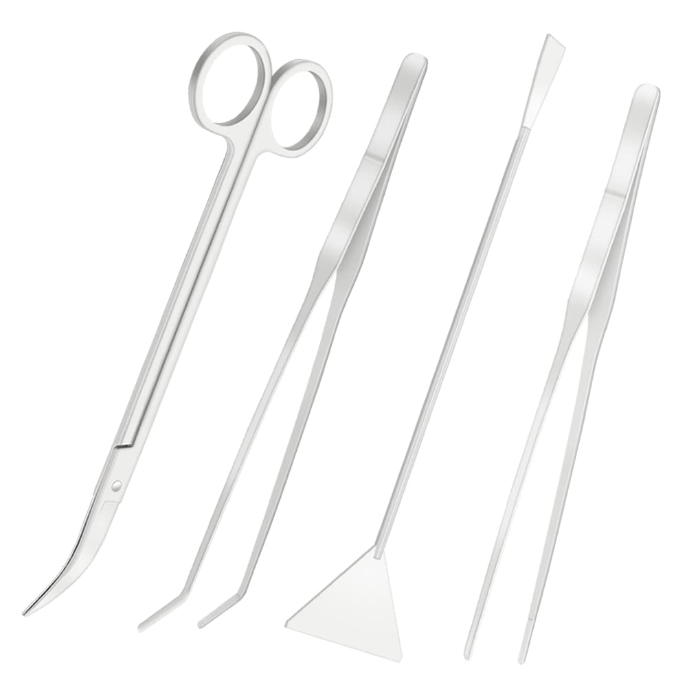 LILYS PET Stainless Steel Aquarium Tank Aquatic Plant Tools Sets (5 in 1)