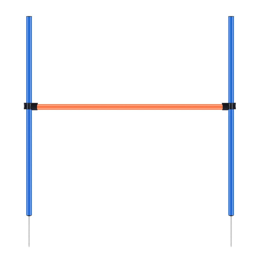 PAWISE Dog Agility Training Equipment,Pet Training Hurdles & Weave Poles Set with Adjustable Jump Bar,Outdoor Dog Obstacle Course for Backyard Exercise, Portable Dog Agility Kit for Shepherd Malinois