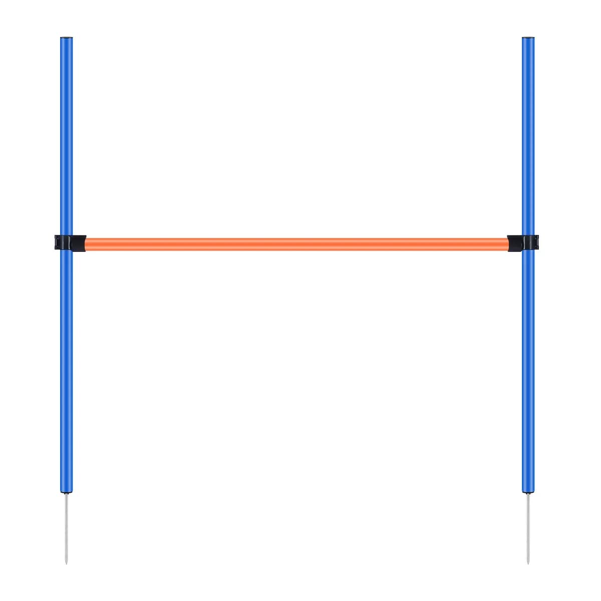PAWISE Dog Agility Training Equipment,Pet Training Hurdles & Weave Poles Set with Adjustable Jump Bar,Outdoor Dog Obstacle Course for Backyard Exercise, Portable Dog Agility Kit for Shepherd Malinois