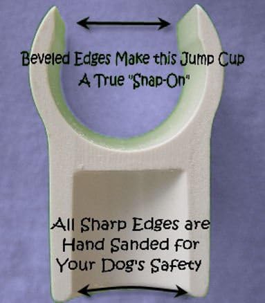 Weave-Poles Dog Agility 1 Inch (Internal Diameter) Jump Cups - Set of 10