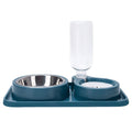 JiangYanus Double Dog Cat Bowls, No-Spill Pet Water and Food Bowl Set