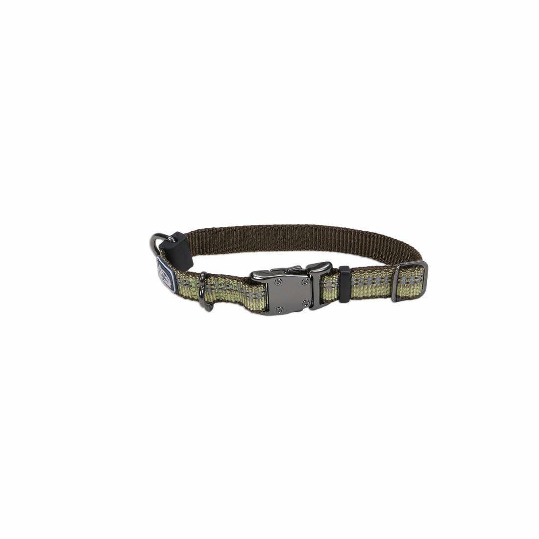 Coastal Pet K9 Explorer Reflective Adjustable Dog Collar - Comfortable Collar for the Outdoors - Durable, Lightweight Accessory with Side-Release Buckle - Rosebud, 5/8" x 10-14"