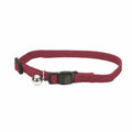 Coastal Pet New Earth Soy Adjustable Breakaway Cat Collar - Eco-Friendly, Odor-Resistant and Adjustable Cat Collar, Cranberry, 3/8" x 08"-12"