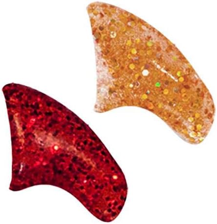 Purrdy Paws Jolly Combo Soft Nail Caps Cats Claws 40pk (20 Gold Holo Glitter - 20 Red Glitter) Kitten Size