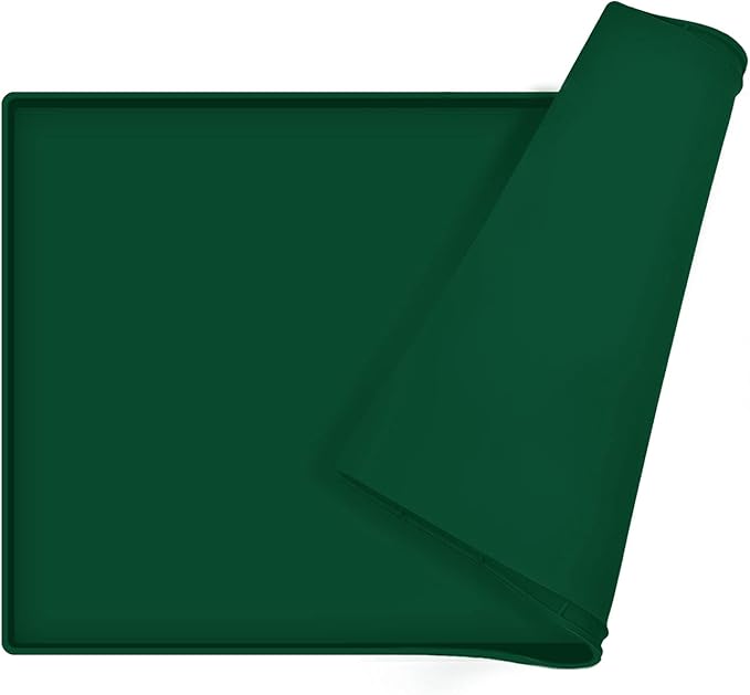 Silicone Dog Food Mat Waterproof Pet Feeding Tray for Small Medium Dogs