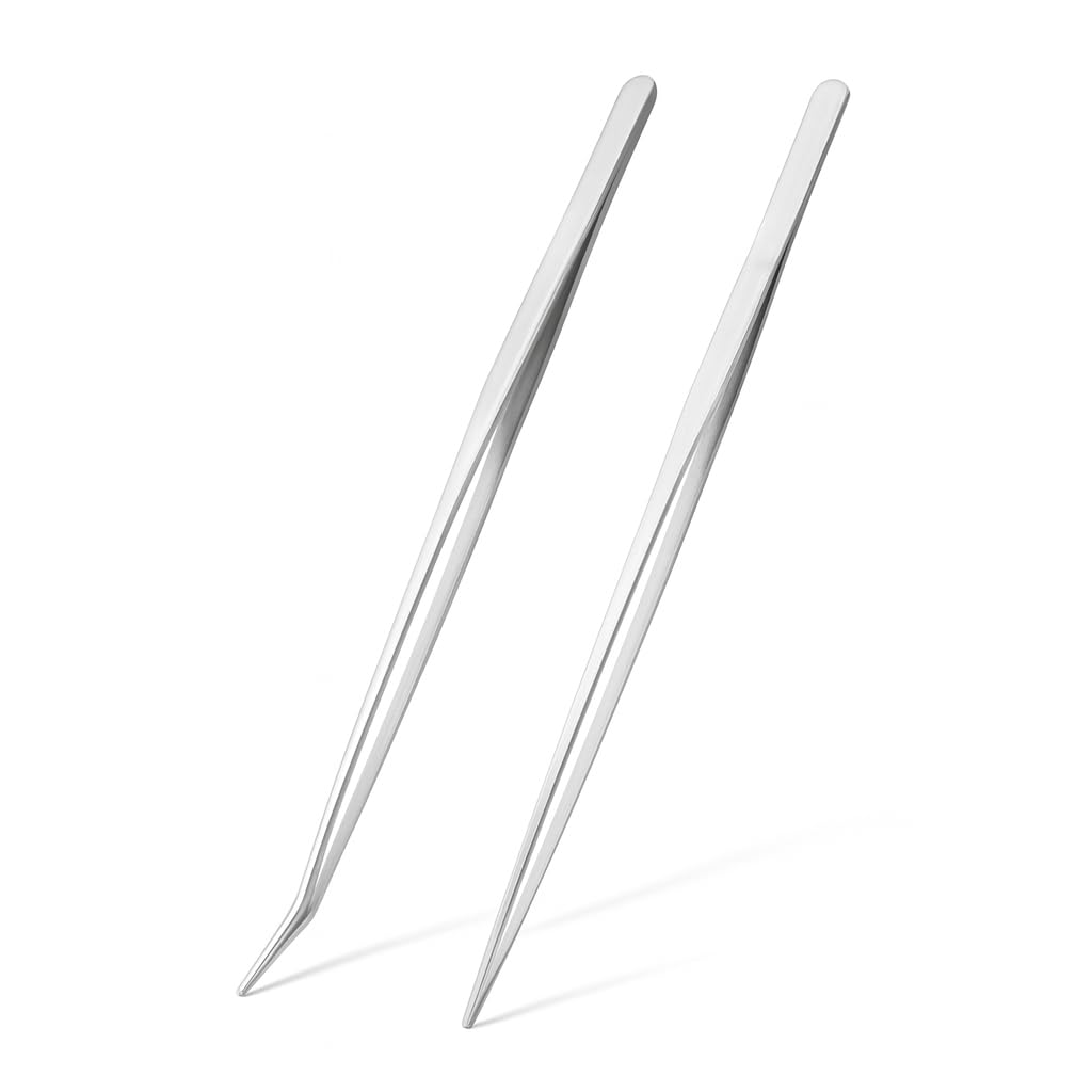 Mandala Crafts Stainless Steel 12" Curved Aquarium Scissors for Fish Tanks