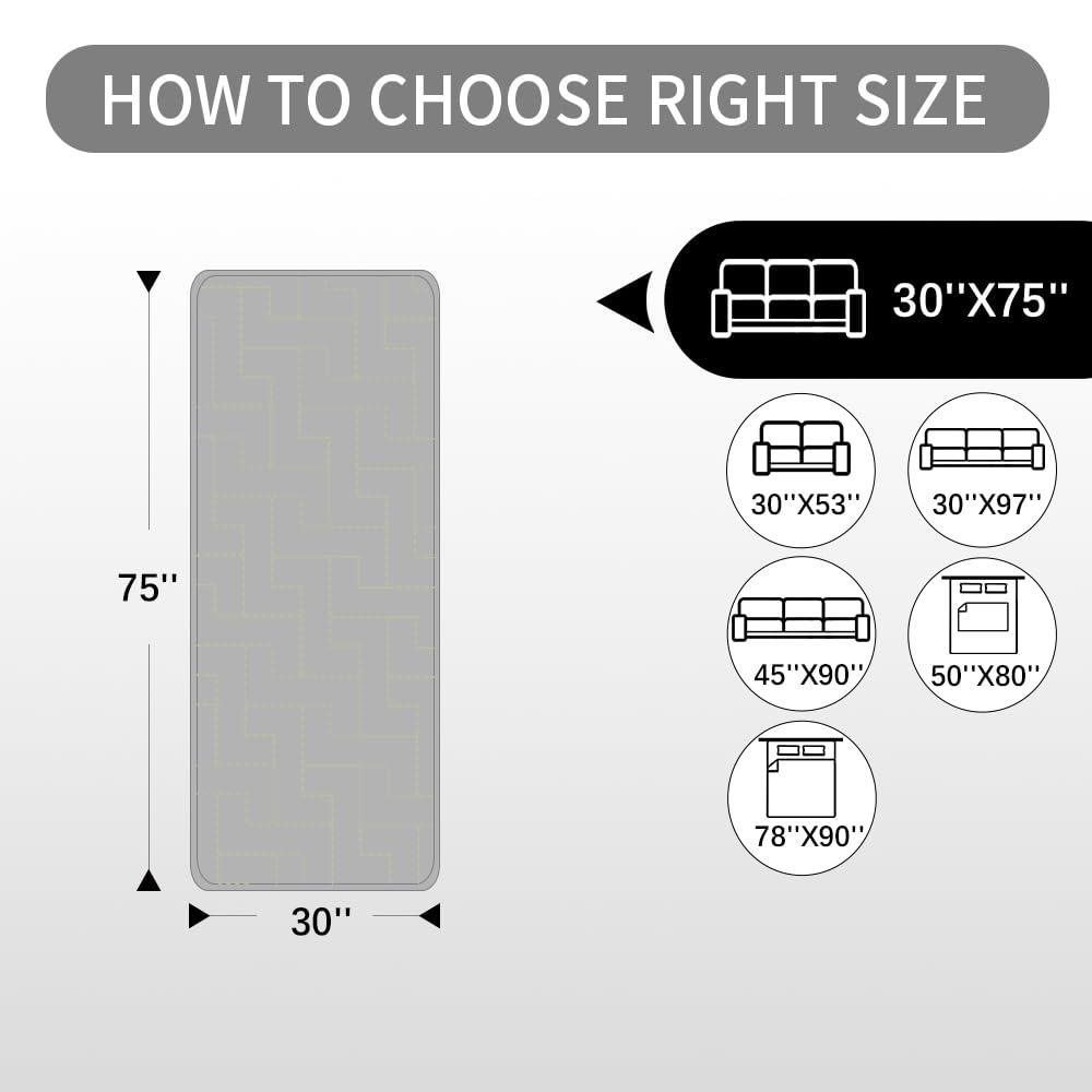fuguitex Waterproof Dog Bed Cover Couch Cover for Pet Anti-Slip Cat Mat Pet Pad Blanket for Sofa Chair Recliner Bed Furniture Protrctor