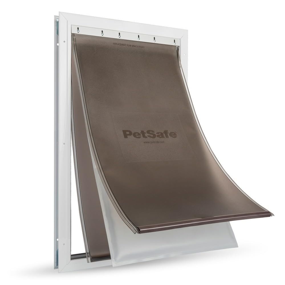 PetSafe Extreme Weather Aluminum Dog Door, 3-Flap Insulated, Medium