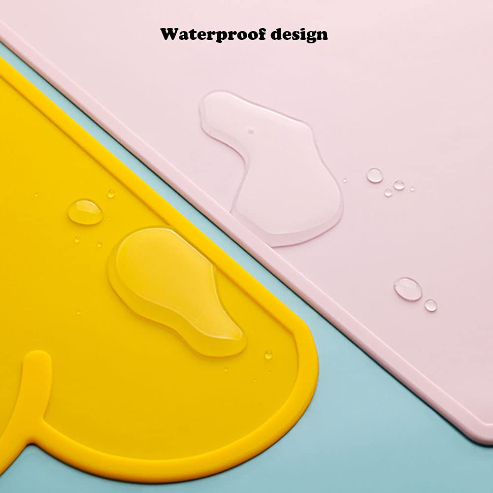 Love Dream Silicone Pet Feeding Food Mat Dog Cat Placemat with Raised Edge