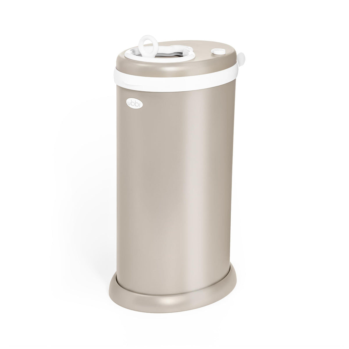 Ubbi Stainless Steel Diaper Pail, No Special Bags, Odor-Locking, Ivory