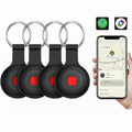 Bluetooth Dog Tracker Tag, Pet Tracker for Dogs with Silicone Collar Holder, Works with Apple Find My & Android Find Hub, IP67 Waterproof Anti-Lost Locator