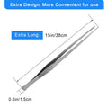 Luxiv 15 In Aquarium Tweezers Set, Straight And Curved Feeding Tongs
