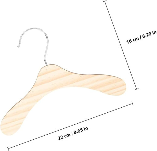 10pcs Wooden Dog Hangers for Small Dog Clothes and Cat Wear