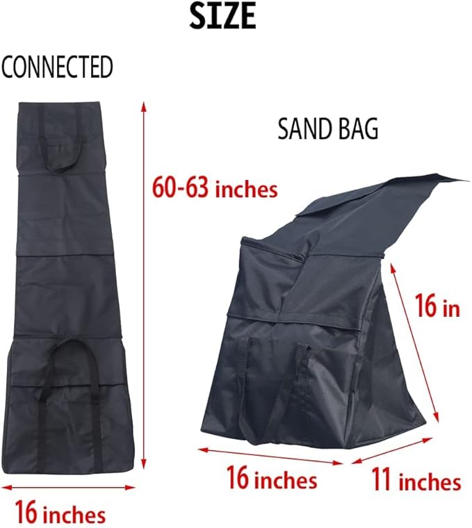 Japard 2 Pack Dog Agility Equipment, Tunnel Sandbags, Hold One End, Holding Bags Only, Training Tool, Outdoor Indoor