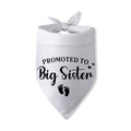 Promoted to Big Sister Pregnancy Announcement Dog Bandana Baby Gender Reveal Baby Announcement Photo Props Dog Scarf for Large Medium Small Dogs