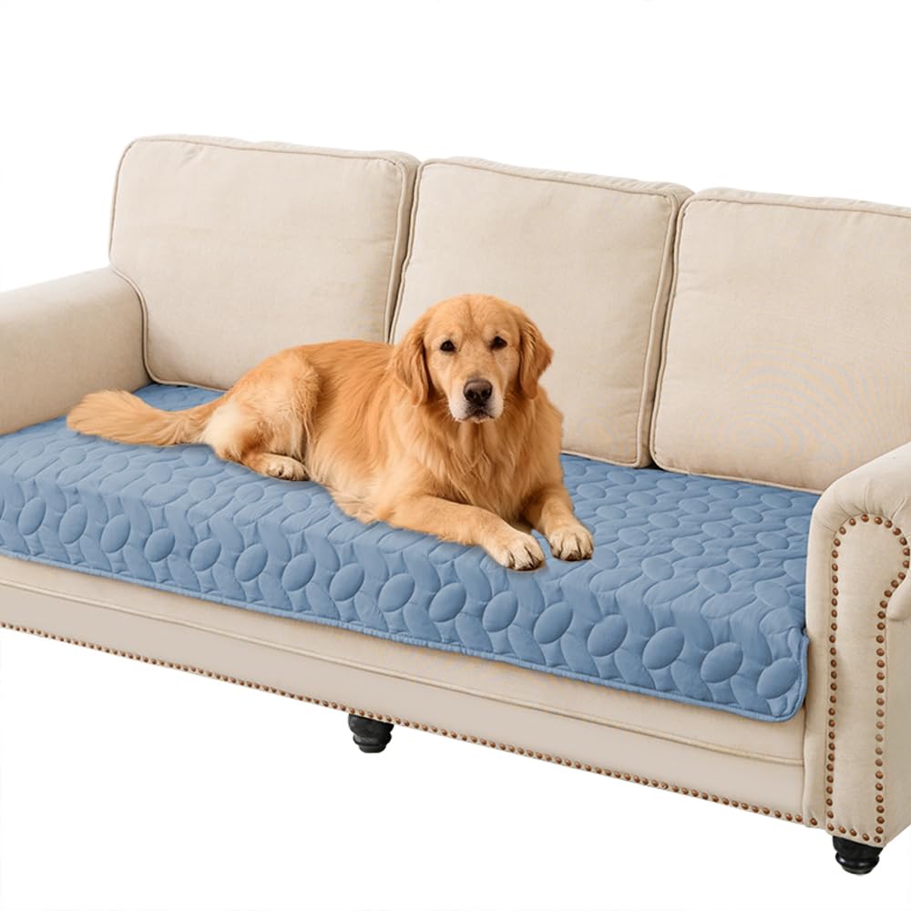 Ameritex Pet Bed Cover Dog Bed Blanket for Sofa and Furniture Waterproof New Pattern Design (30x70 Inch, Light Grey)