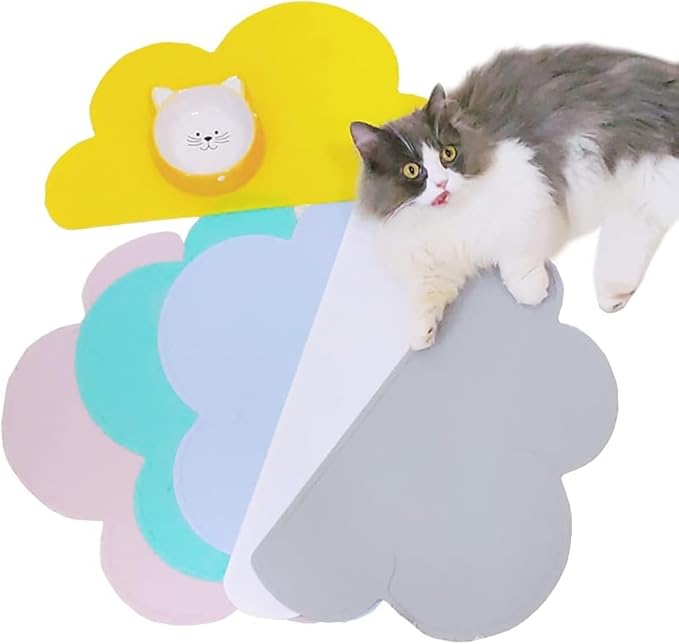 Love Dream Silicone Pet Feeding Food Mat Dog Cat Placemat with Raised Edge