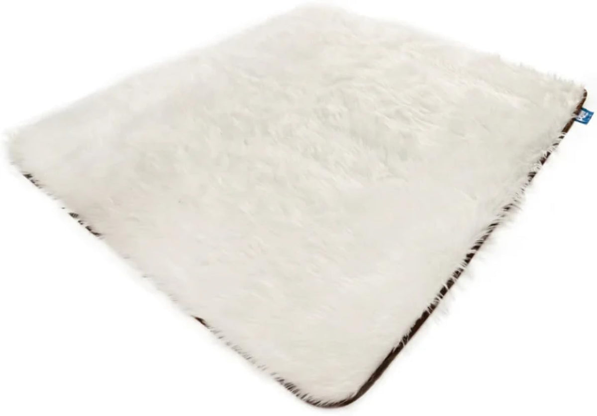 PAW BRANDS PupProtector Waterproof Throw Blanket, Polar White, 80x62