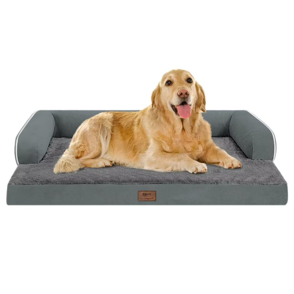 MEKIY Orthopedic XL Dog Bed with Bolster for Extra Large Size Dogs