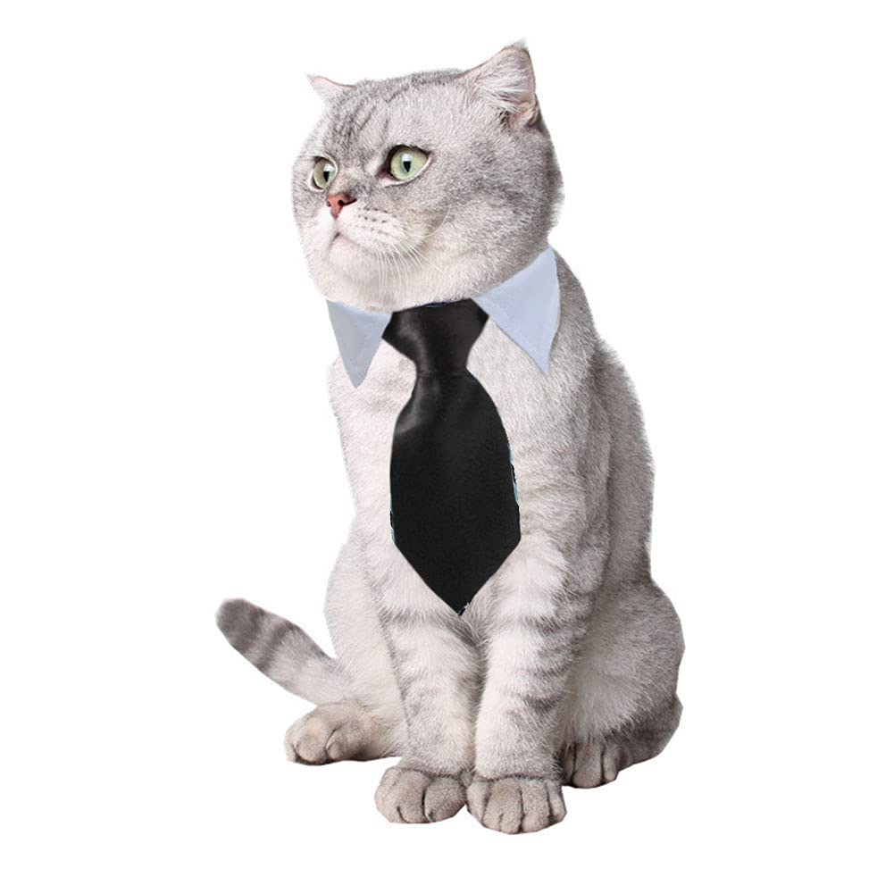 8 Pieces Pets Dog Cat Bowtie Pet Sunglasses Pet Costume Adjustable Formal Necktie Collar for Cats Small Dogs Puppy Grooming Accessories (Black/red + Glasses)