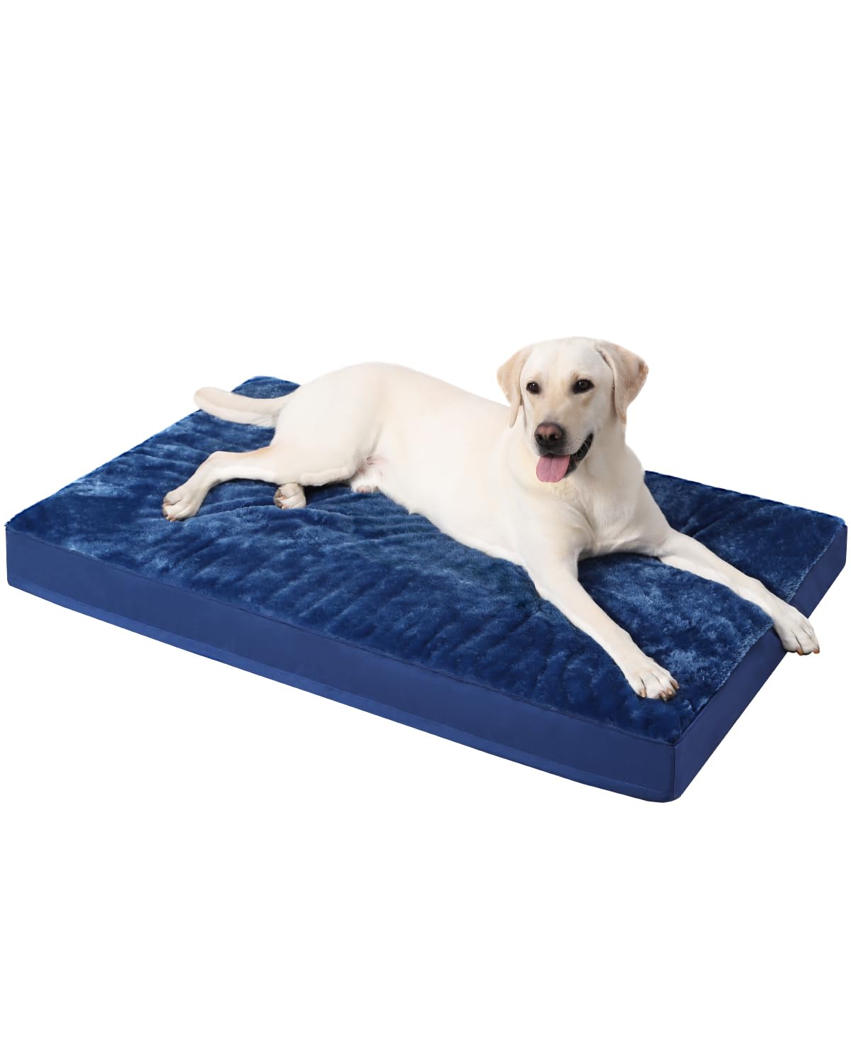 KSIIA Orthopedic Dog Bed for Large Dogs with Waterproof Lining, Khaki,35x22