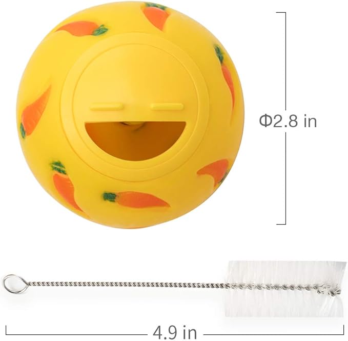 Niteangel Treat Ball, Snack Ball for Guinea Pigs, Rabbits, Hedgehogs and Other Small Pets (Small, Blue)
