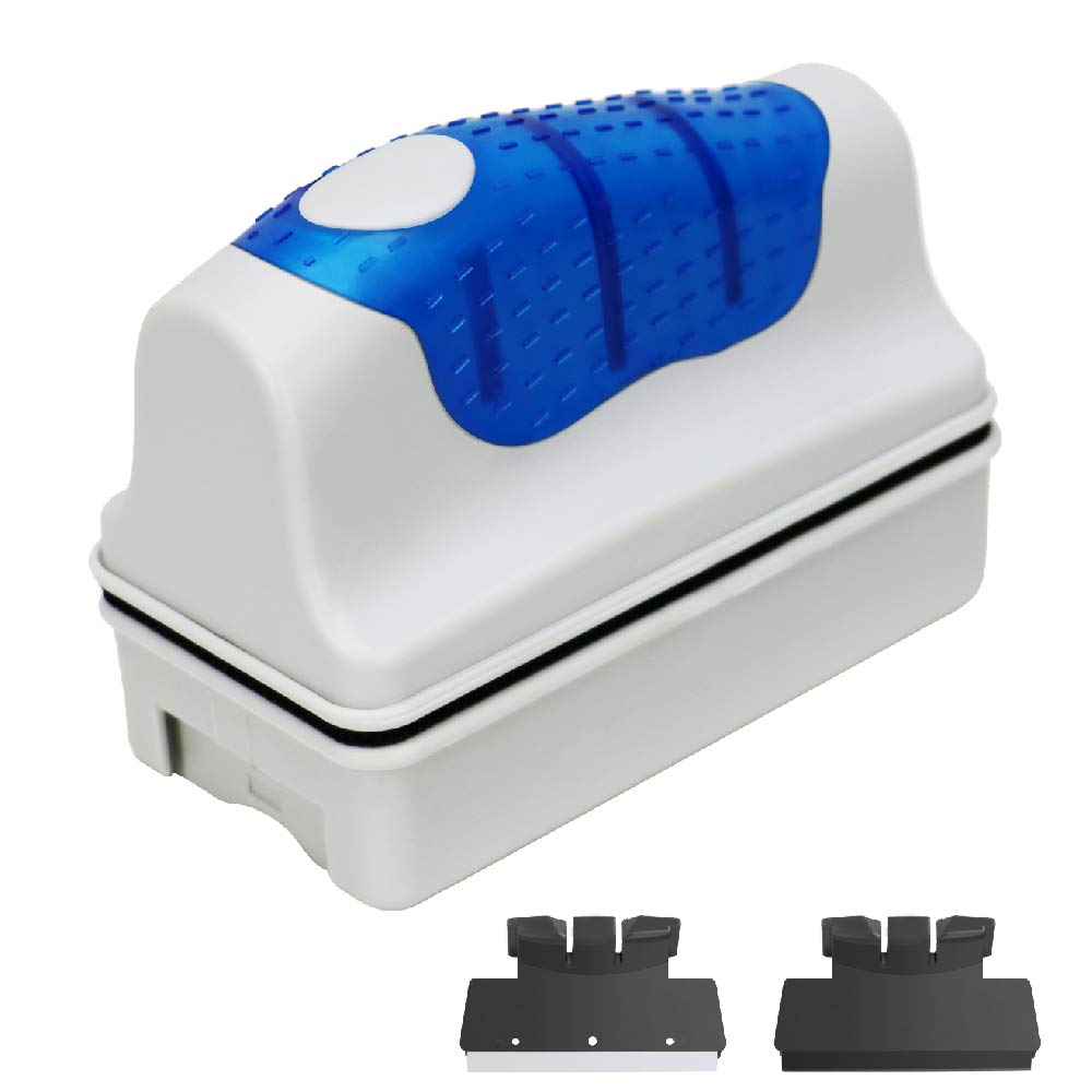 Jasonwell Magnetic Aquarium Fish Tank Glass Algae Glass Cleaner Scrubber Floating Clean Brush(M)