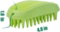Pet Silicone Shampoo Brush for Long & Short Hair Medium Large Pets Dogs Cats, Anti-skid Rubber Dog Cat Pet Mouse Grooming Shower Bath Brush Massage Comb (Blue (New))