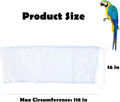 Bird Cage Seed Catcher, Large Airy Gauze Seeds Bird Cage Cover Guard Adjustable Bird Cage Cover Birdcage Seed Feather Catcher Universal Birdcage Parrot Bird Nylon Mesh Net Cover(L-118x16 in
