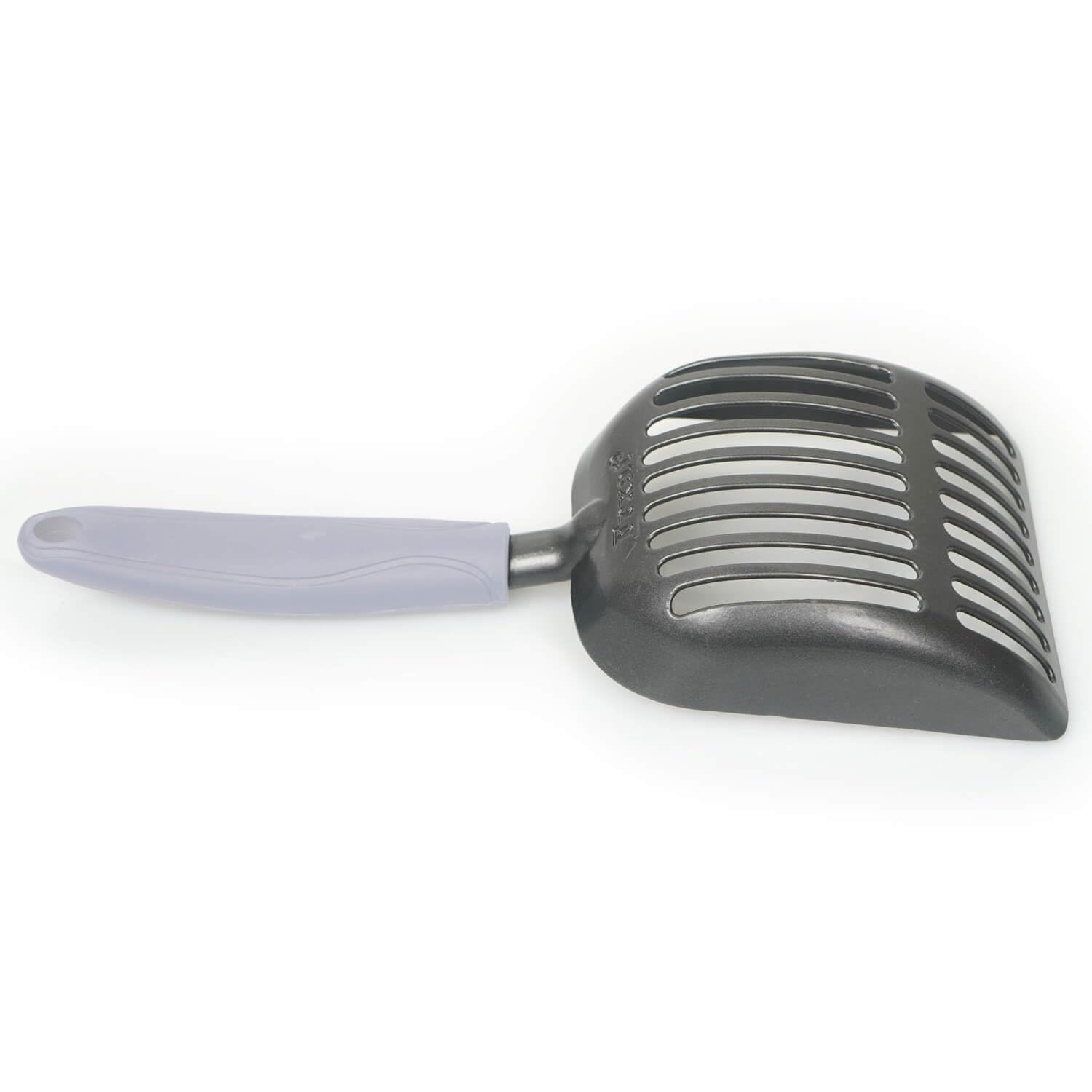 Frxat Cat Litter Scoop, Kitty Metal Scooper, Aluminum Alloy Sifter, Kitten Pooper Lifter, Deep Shovel, Long Handle, Poop Sifting, Durable, Heavy Duty, for Litter Box