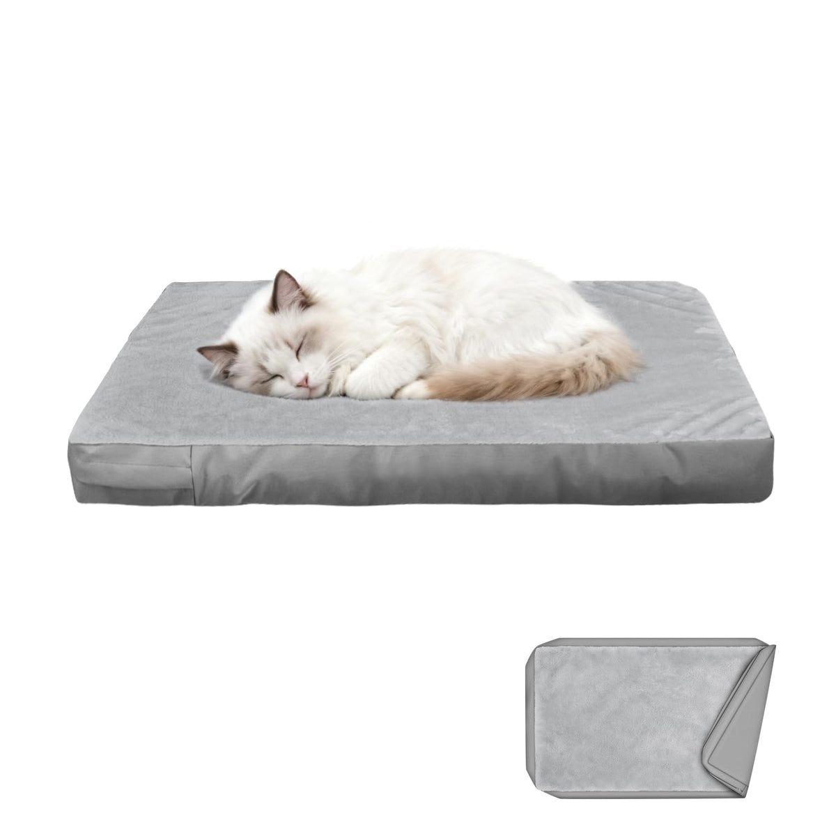 Explore Land Waterproof Dog Bed Cover, 48Lx36Wx4H inch, Gray